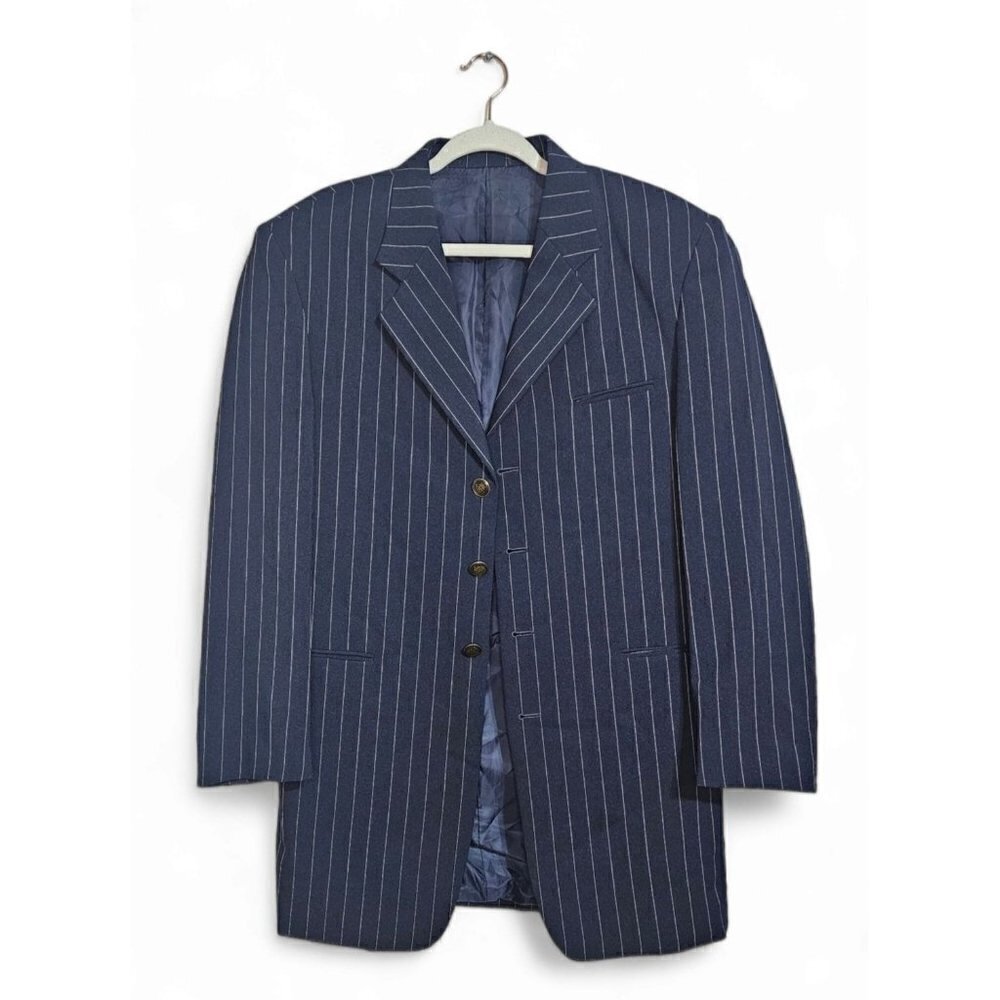 John Rafael dark blue pin stripe blazer size 40R blazer